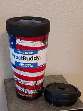To-Go Buddy Universal Cup Insulator - American Flag Red/White/Blue